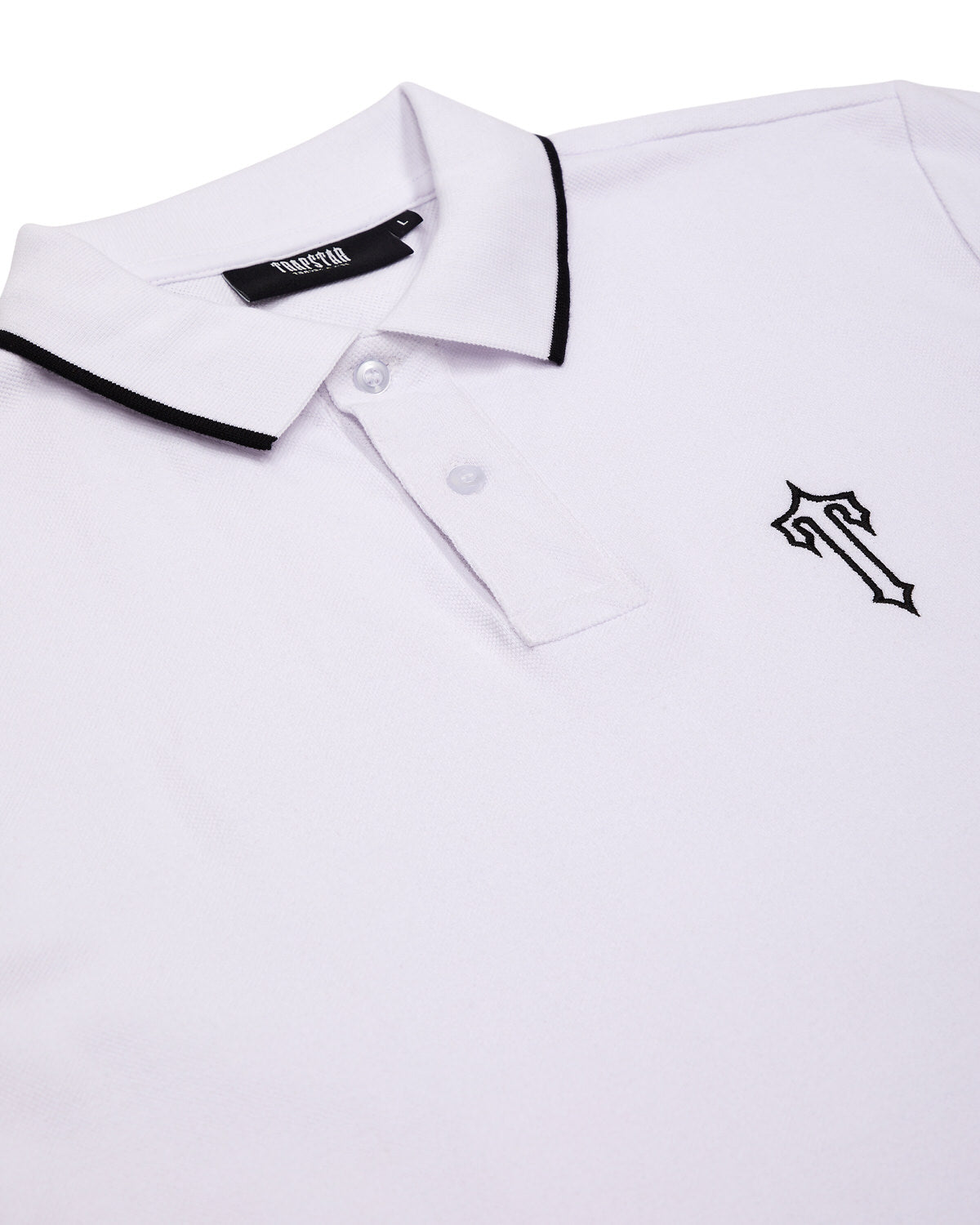 White Mens Trapstar Irongate T Polo Shirts | BAP-043912