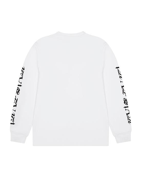 White Mens Trapstar Waffle LS Top Sweatshirts | ZVP-058361