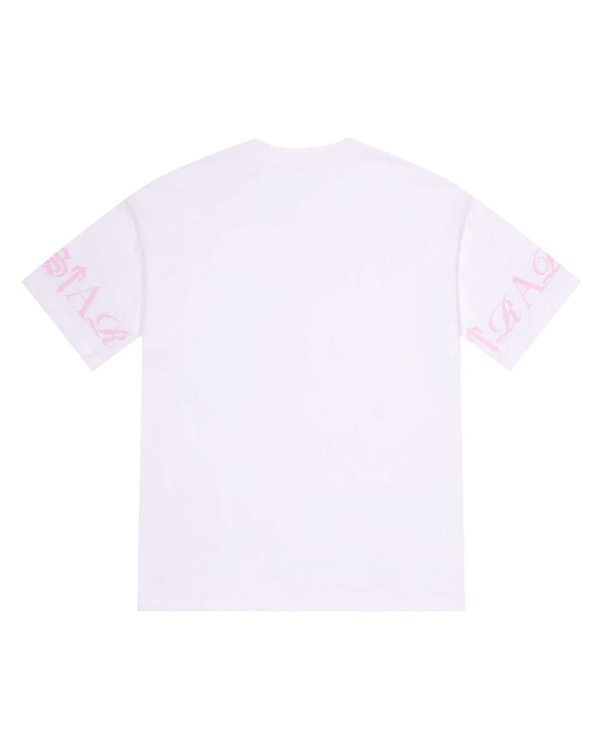 White / Pink Mens Trapstar Script T-Shirt | OFT-872165